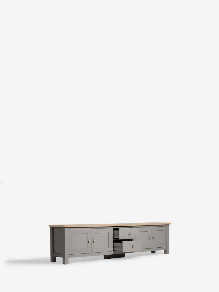 Dove Grey Malvern Oak Effect Up to 90 inch TV Unit - Image 11 of 11