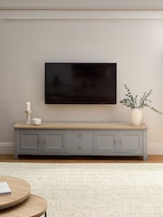 Dove Grey Malvern Oak Effect Up to 90 inch TV Unit - Image 3 of 11
