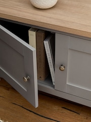 Dove Grey Malvern Oak Effect Up to 90 inch TV Unit - Image 5 of 11