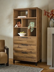 Dark Bronx Shelf with Drawers - Image 2 of 8