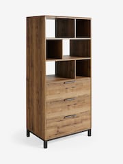 Dark Bronx Shelf with Drawers - Image 7 of 8