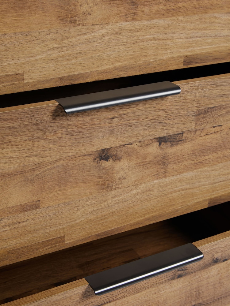 Dark Bronx Shelf with Drawers - Image 8 of 8