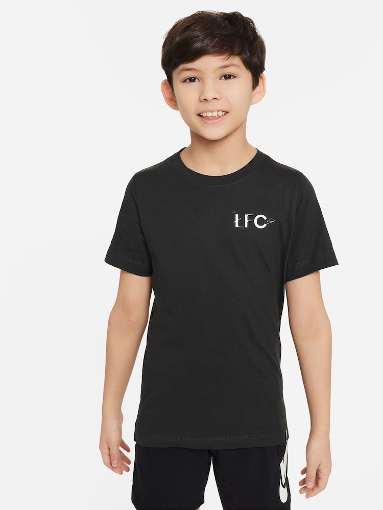 Nike Black Liverpol Back Graphic T-Shirt - Image 1 of 6