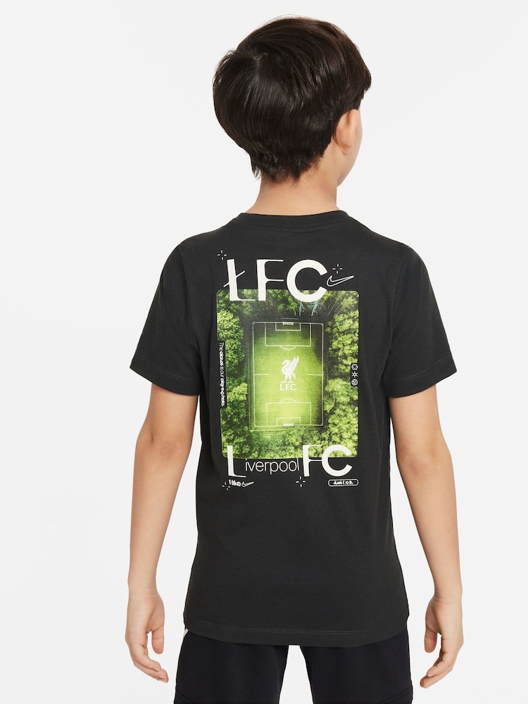Nike Black Liverpol Back Graphic T-Shirt - Image 2 of 6