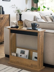 Dark Bronx Oak Effect Side Table - Image 1 of 8