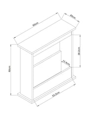 Dark Bronx Oak Effect Side Table - Image 8 of 8