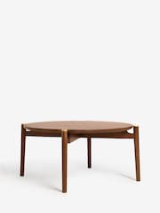 Dark Flinton Oak Veneer Coffee Table - Image 4 of 6