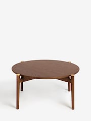 Dark Flinton Oak Veneer Coffee Table - Image 5 of 6