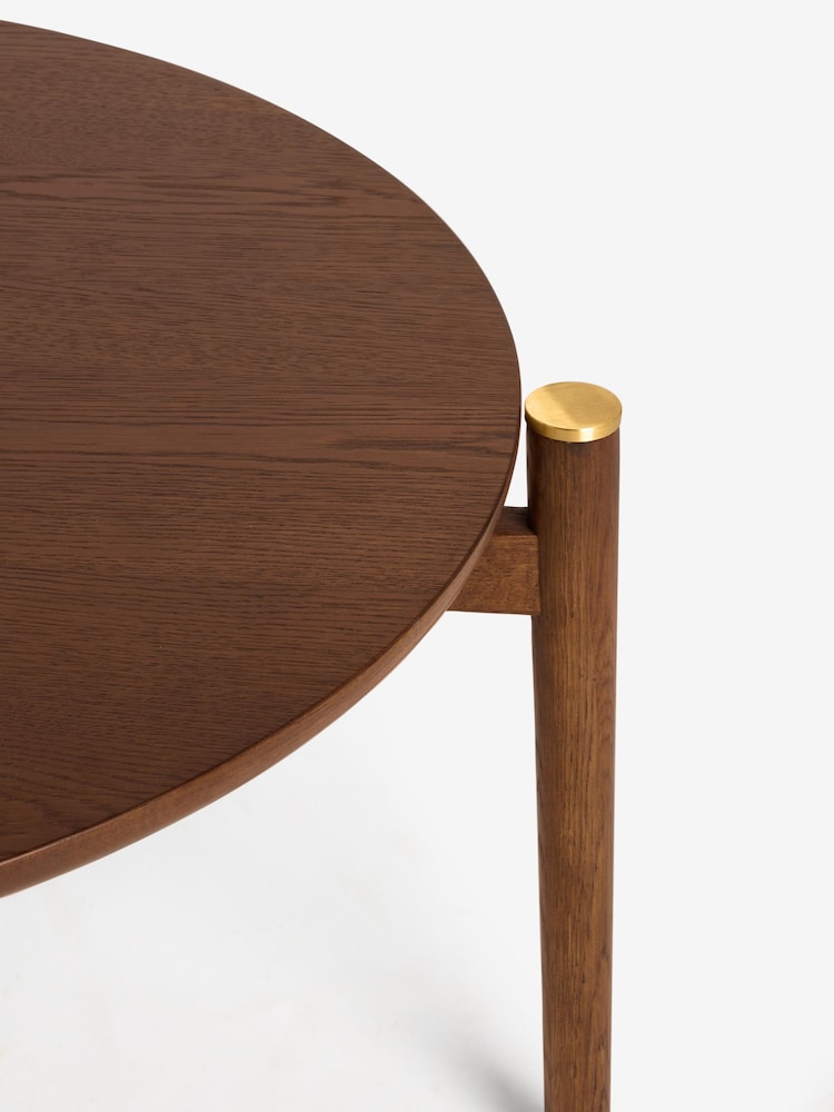 Dark Flinton Oak Veneer Coffee Table - Image 6 of 6