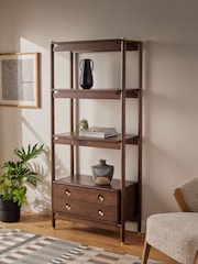 Dark Flinton Oak Veneer Storage Shelf - Image 1 of 9