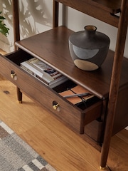 Dark Flinton Oak Veneer Storage Shelf - Image 7 of 9