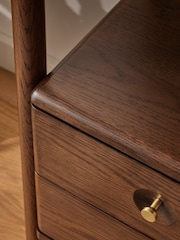 Dark Flinton Oak Veneer Storage Shelf - Image 9 of 9