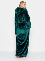 Long Tall Sally Green Honeycomb Hooded Maxi Robe - Image 2 of 5