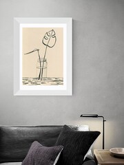 East End Prints Natural Line Drawing Leaves 3 by Elena Blanco - Image 1 of 3