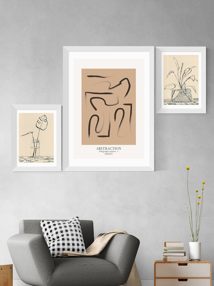 East End Prints Natural Line Drawing Leaves 3 by Elena Blanco - Image 2 of 3