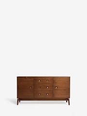 Dark Flinton Oak Veneer Large Sideboard - Image 6 of 9