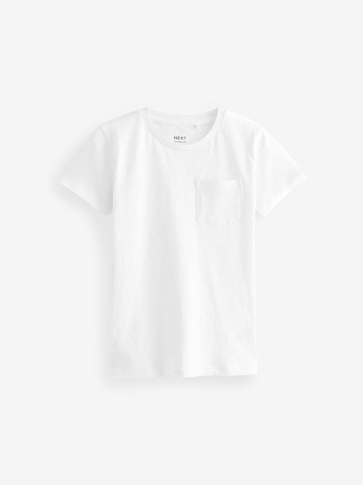 White Short Sleeve Plain T-Shirt (3mths-7yrs) - Image 1 of 3 White Short Sleeve Plain T-Shirt (3mths-7yrs) - Image 1 of 3