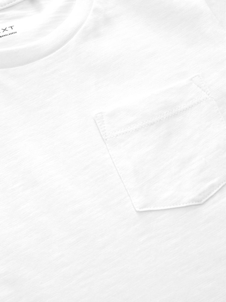 White Short Sleeve Plain T-Shirt (3mths-7yrs) - Image 3 of 3