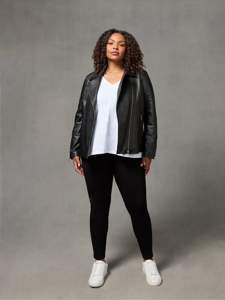 Live Unlimited Black Curve Ponte Leggings - Image 1 of 5