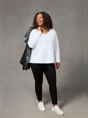 Live Unlimited Black Curve Ponte Leggings - Image 2 of 5