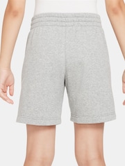 Nike Light Grey Club Fleece French Terry Shorts - Image 5 of 9