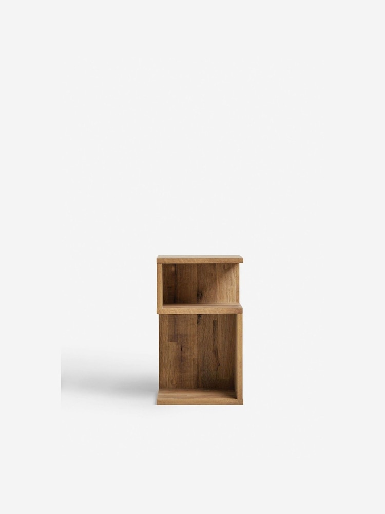 Dark Bronx Oak Effect Side Table - Image 2 of 9