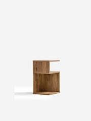 Dark Bronx Oak Effect Side Table - Image 5 of 9