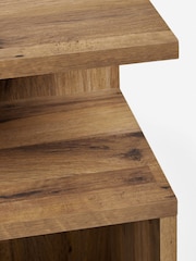 Dark Bronx Oak Effect Side Table - Image 8 of 9