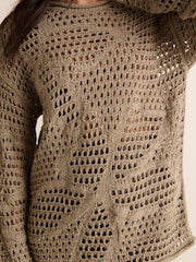 Neutral Open Stitch Relaxed Fit Jumper - Image 5 of 7