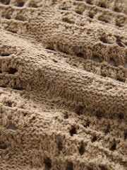 Neutral Open Stitch Relaxed Fit Jumper - Image 7 of 7