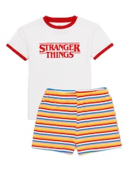 Vanilla Underground Red Stranger Things Girls Licensing Short Pyjamas - Image 1 of 7