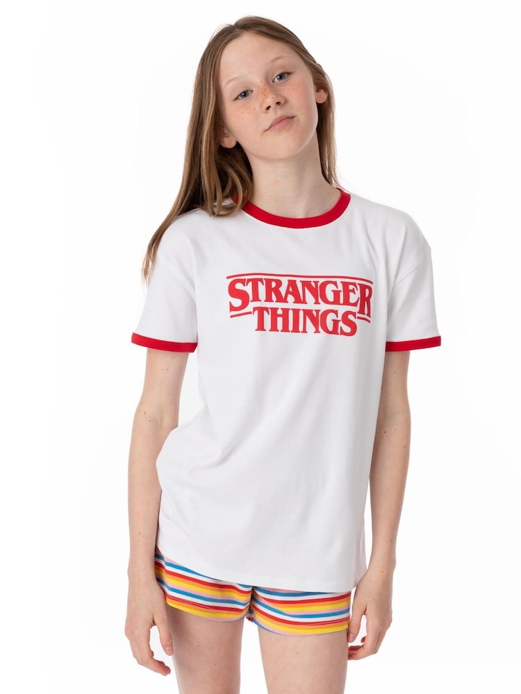 Vanilla Underground Red Stranger Things Girls Licensing Short Pyjamas - Image 7 of 7