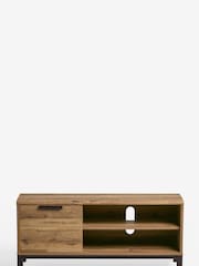 Dark Bronx Up to 50 inch Oak Effect Slim TV Unit - Image 2 of 9
