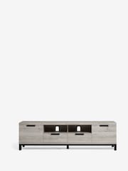 Grey Bronx Up to 80 inch Oak Effect Slim TV Unit - Image 3 of 6