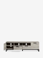 Grey Bronx Up to 80 inch Oak Effect Slim TV Unit - Image 4 of 6