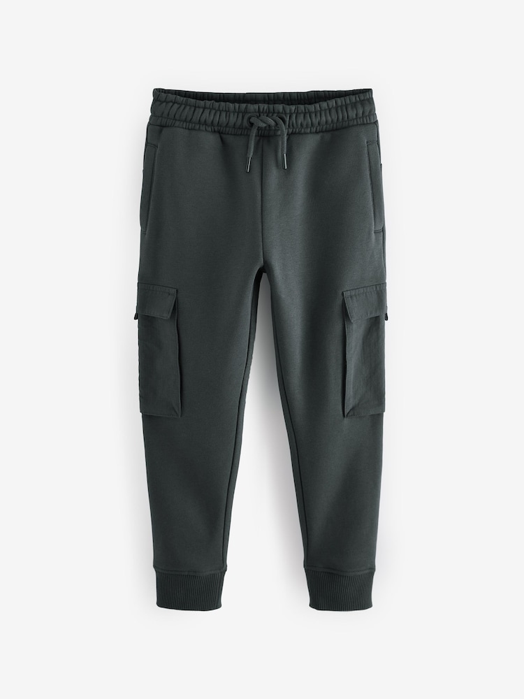 Charcoal Grey Joggers Utility Style Joggers (3-16yrs) - Image 1 of 4