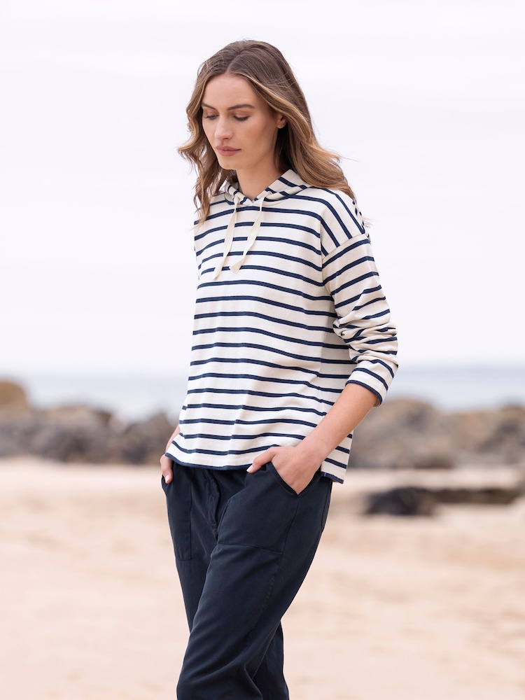 Celtic & Co. White Organic Cotton Jersey Hoodie - Image 2 of 7