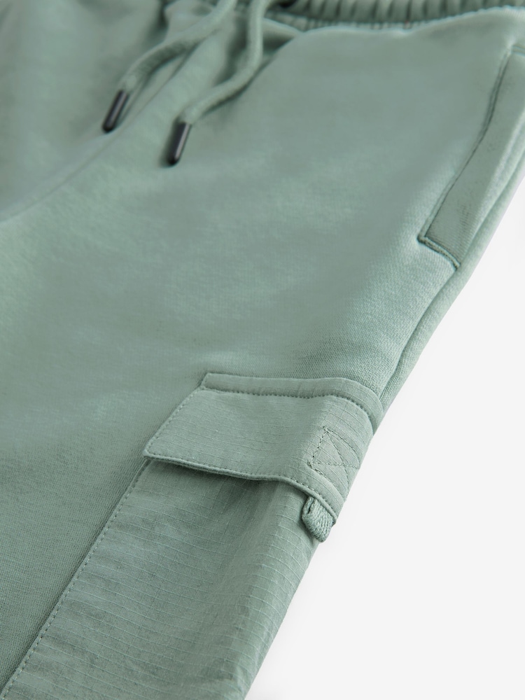 Sage Green Joggers Utility Style Joggers (3-16yrs) - Image 3 of 3