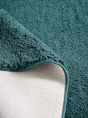 Teal Blue Cosy Washable Shaggy Rug - Image 3 of 5