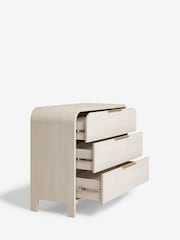 Light Natural Mia Oak Effect 3 Drawer Chest of Drawers - Image 8 of 9
