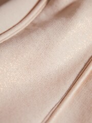 Reiss Pink Aurelia 4-9 yrs Cotton Drawstring Sparkle Joggers - Image 6 of 6