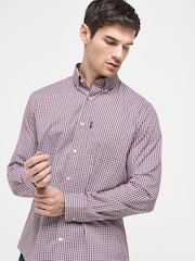 Red Gingham Easy Iron Button Down Oxford Shirt - Image 1 of 6
