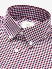 Red Gingham Easy Iron Button Down Oxford Shirt - Image 5 of 6