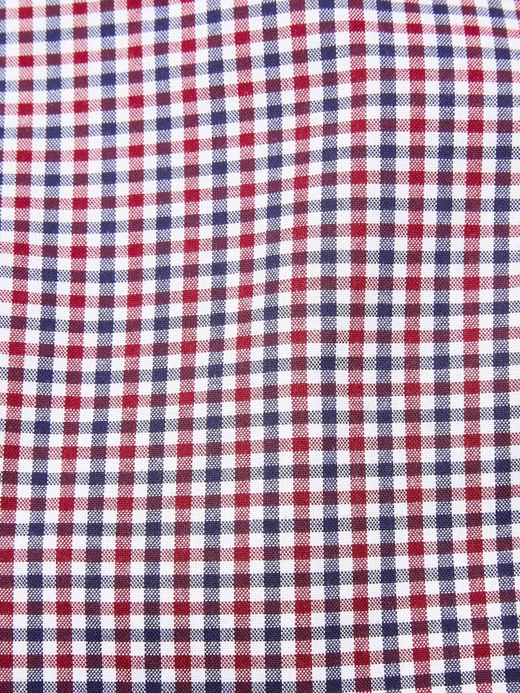 Red Gingham Easy Iron Button Down Oxford Shirt - Image 6 of 6