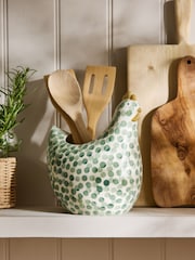 Sage Green Chicken Utensil Pot - Image 1 of 3