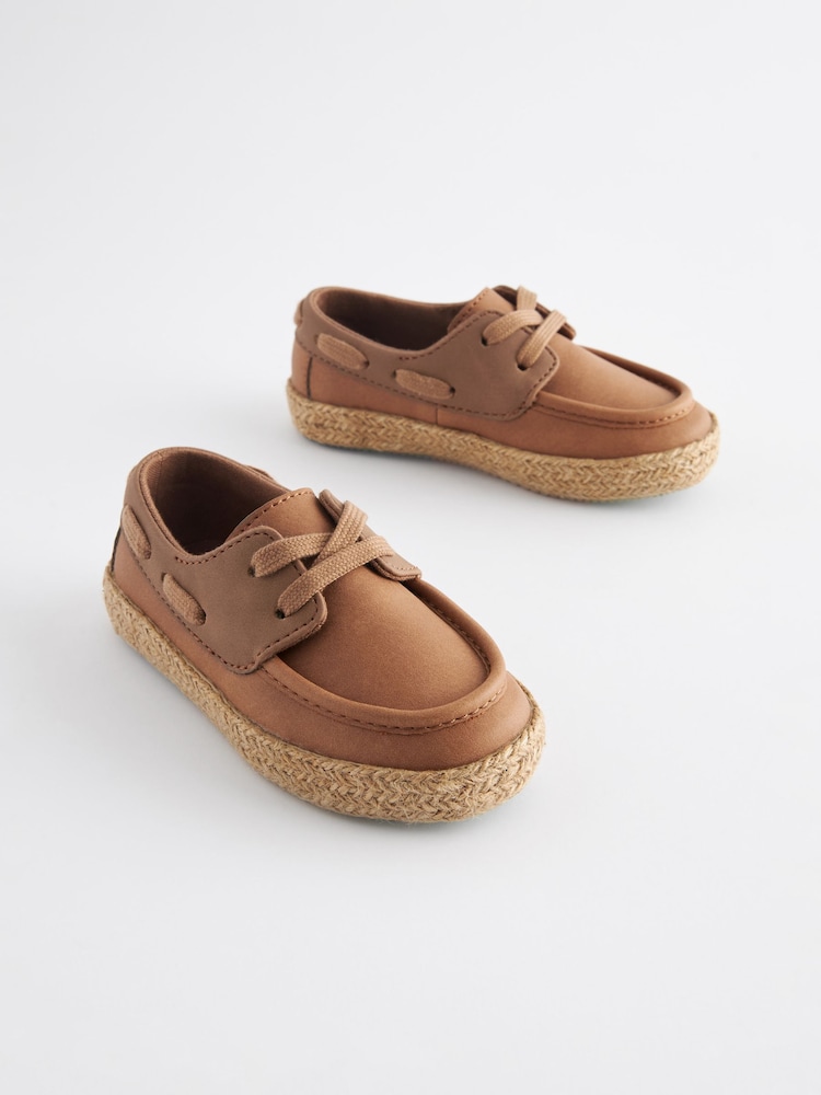 Tan Brown Boat Shoes - Image 1 of 5