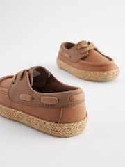 Tan Brown Boat Shoes - Image 4 of 5
