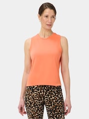 Sweaty Betty Orange Athlete Featherweight Seamless Muscle Tank Top - Image 2 of 6