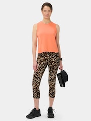 Sweaty Betty Orange Athlete Featherweight Seamless Muscle Tank Top - Image 4 of 6
