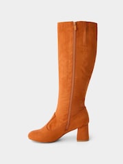 Joe Browns Orange Susie Stylish Knee High Boots - Image 2 of 6